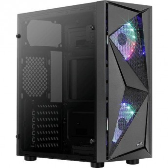 Корпус AEROCOOL GLIDER COSMO-G-BK-v1 черный без БП ATX 2x120mm 2xUSB2.0 1xUSB3.0 audio