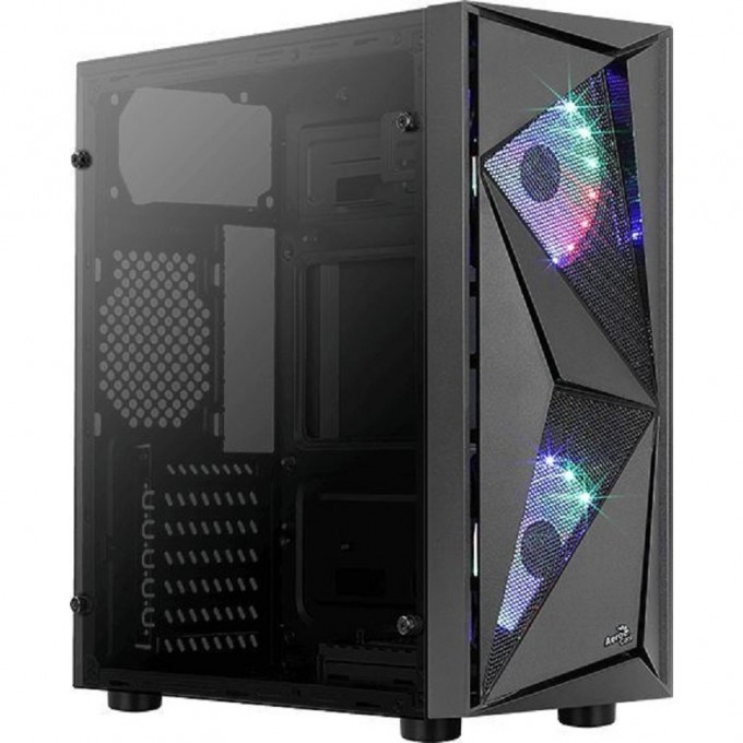 Корпус AEROCOOL GLIDER COSMO-G-BK-v1 черный без БП ATX 2x120mm 2xUSB2.0 1xUSB3.0 audio 1217781