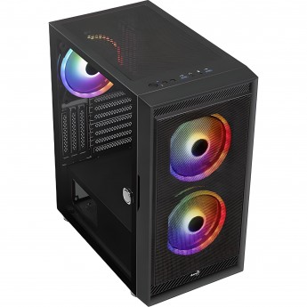 Корпус Aerocool Graphite-G-BK-v2 без БП ATX 6x120mm 1x140mm 2xUSB3.0 audio bott PSU черный