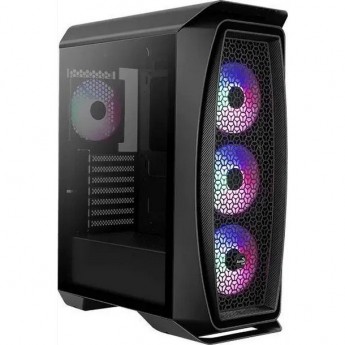 Корпус ATX AEROCOOL AERO ONE FROST-G-BK-V1, Midi-Tower, без БП, черный