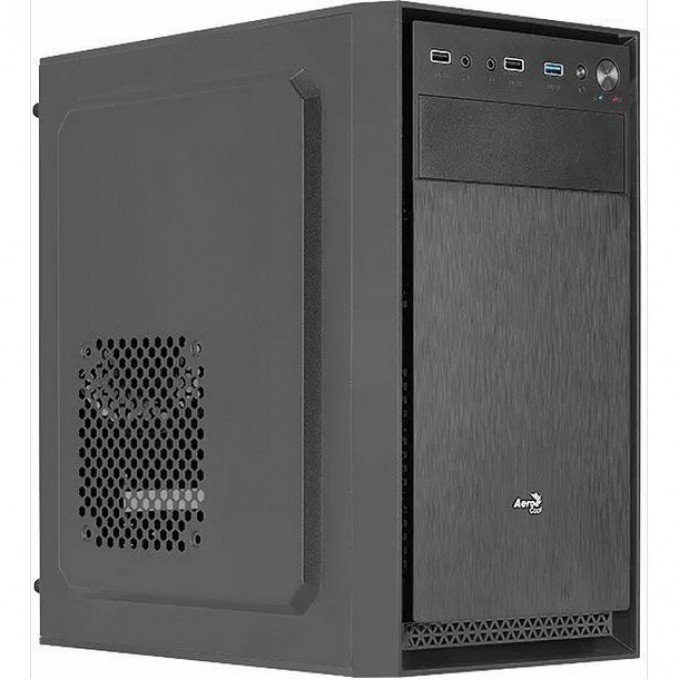 Корпус mATX AEROCOOL CS-104-S-BK-V1, Mini-Tower, без БП, черный 1440939